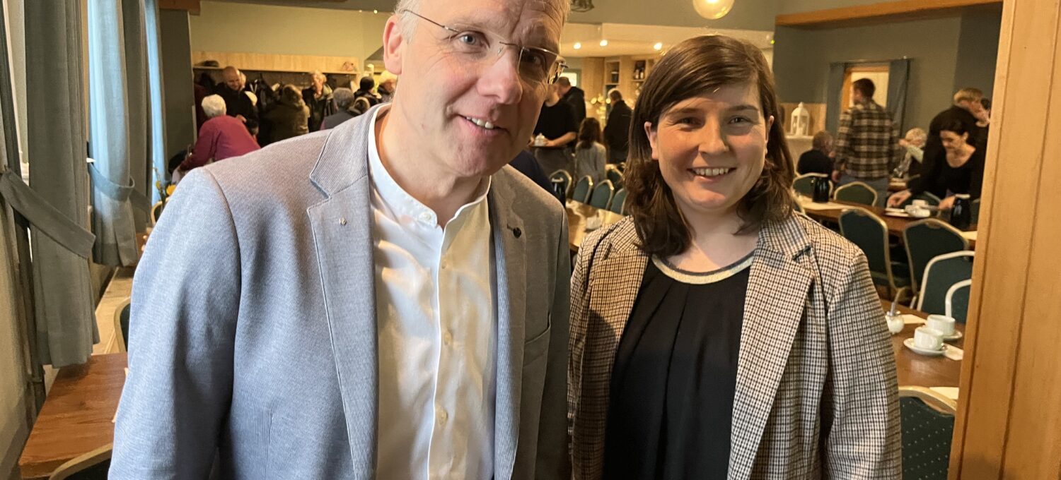 Freuten sich über reges Interesse: Bürgermeister Torsten Schulz und LSE-Leiterin Sarah Frahm. Foto: B. Vogt