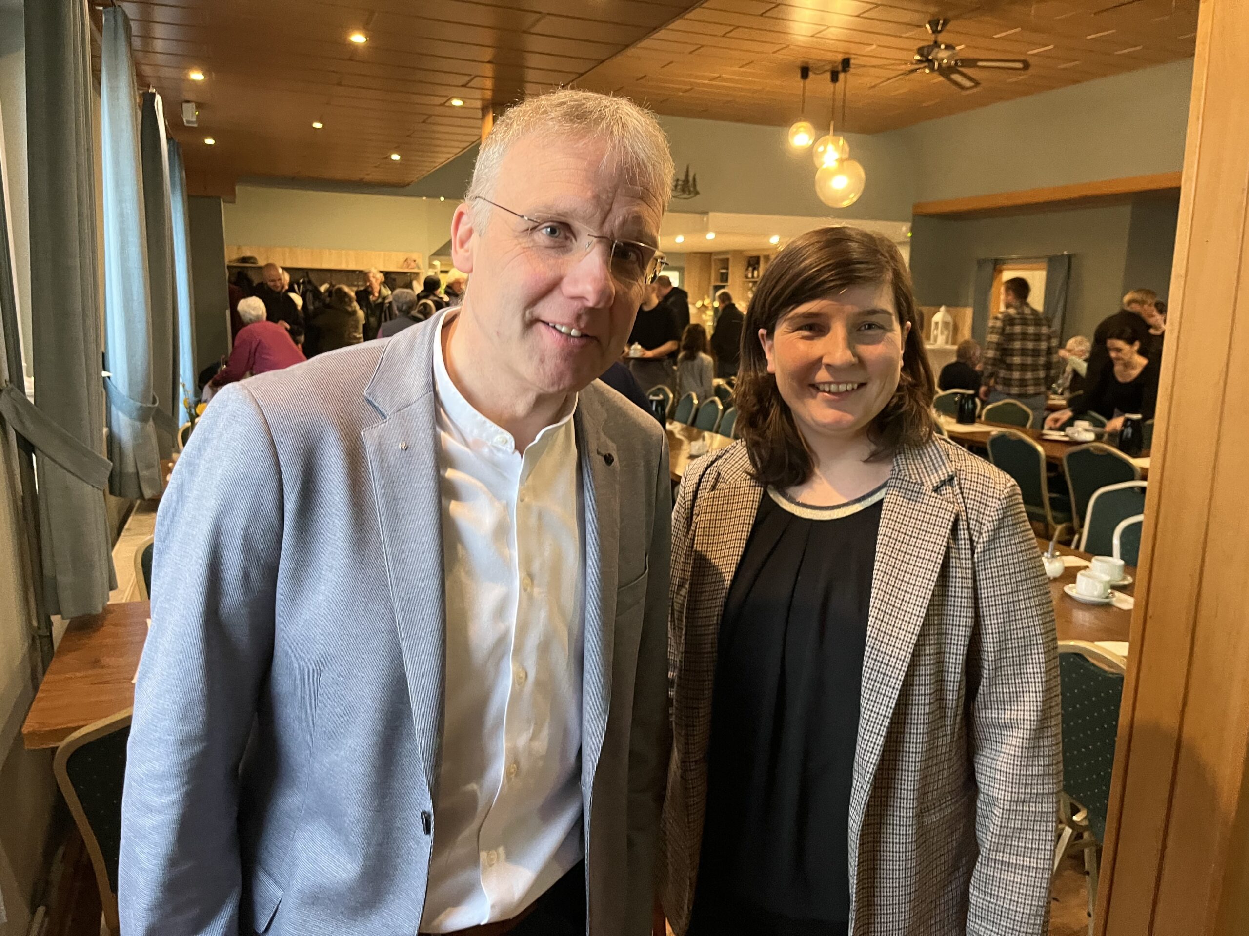 Freuten sich über reges Interesse: Bürgermeister Torsten Schulz und LSE-Leiterin Sarah Frahm. Foto: B. Vogt