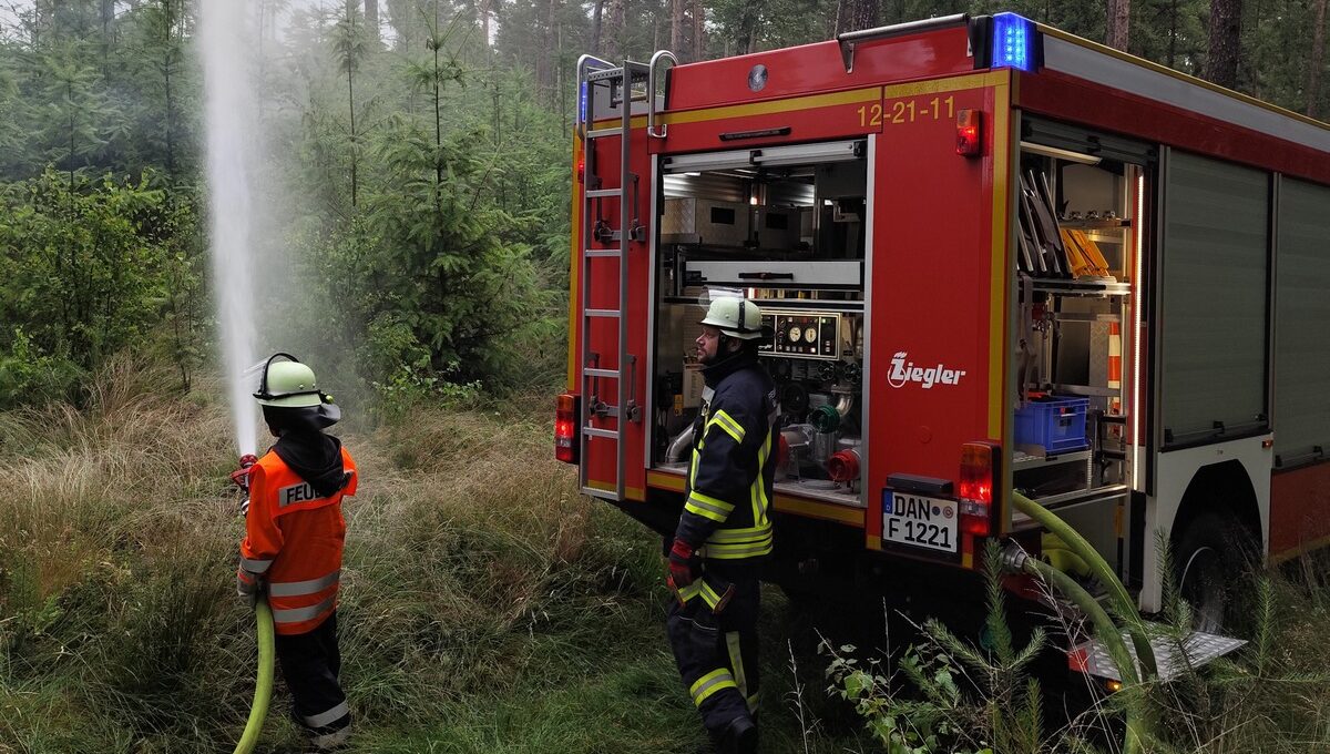 Mit einer Riegelstellung wurde das Ausbreiten auf weitere Waldgebiete verhindert. Die eigentliche Brandbekämpfung musste eingestellt werden, ein großer Waldbereich wurde aufgegeben.